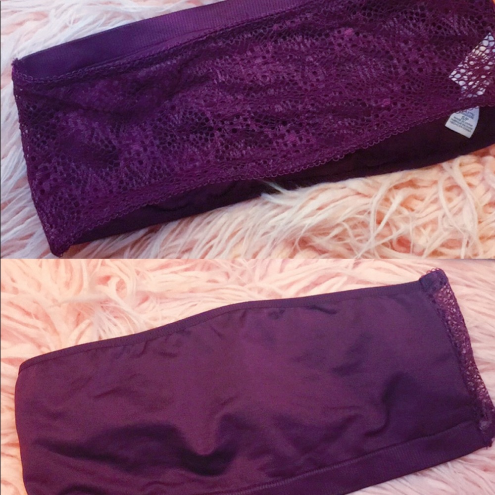 🔮 Women's Victoria Secret Lace Bandeau SZ S
